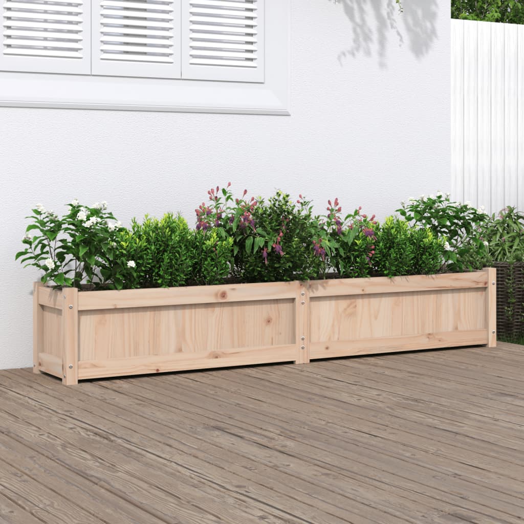 Garden Planter 180x31x31 cm Solid Wood Pine