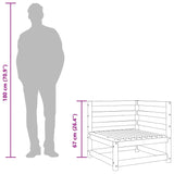 Garden Sofa Corner 70x70x67 cm Solid Wood Pine