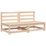 Garden Sofas Armless 2 pcs 70x70x67 cm Solid Wood Pine