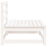 Garden Sofas Armless 2 pcs White 70x70x67 cm Solid Wood Pine