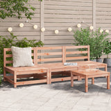 Garden Sofas Armless 3 pcs 70x70x67 cm Solid Wood Douglas