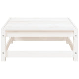 Garden Footstool White 70x70x30 cm Solid Wood Pine