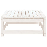 Garden Footstool White 70x70x30 cm Solid Wood Pine