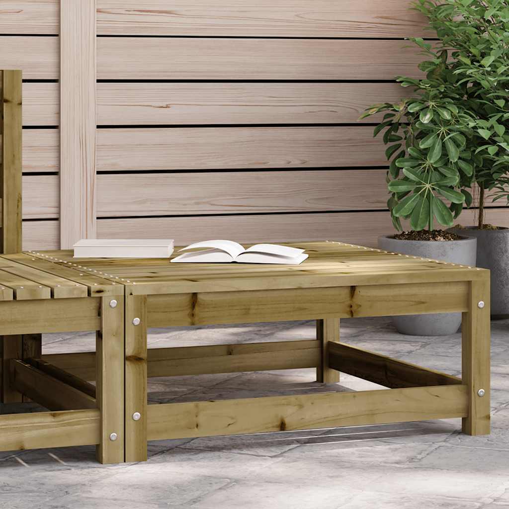 Garden Footstool 70x70x30 cm Impregnated Wood Pine