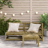 Garden Sofa 2-Seater Impregnated Wood Pine