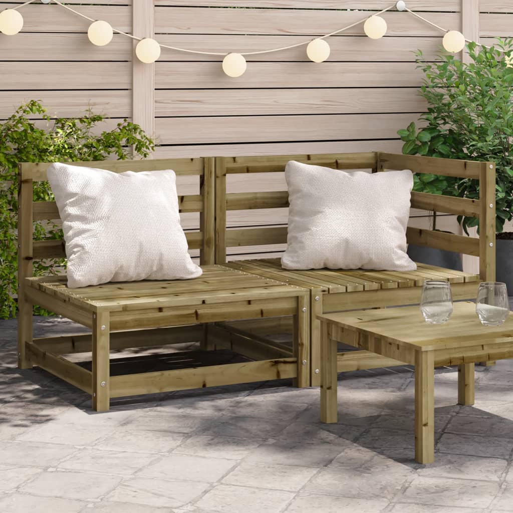 Garden Sofa 2-Seater Impregnated Wood Pine