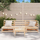 Garden Sofa 3-Seater Solid Wood Pine