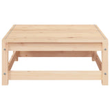 Garden Sofa Armless with Footstool Solid Wood Pine