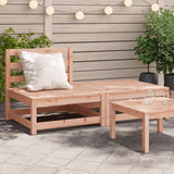 Garden Sofa Armless with Footstool Solid Wood Douglas