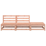 Garden Sofa Armless with Footstool Solid Wood Douglas