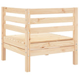 Garden Sofa Corner Solid Wood Pine