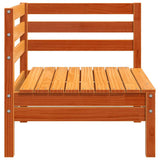 Garden Sofa Corner Wax Brown Solid Wood Pine