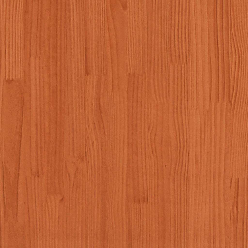 Garden Sofas Corner 2 pcs Wax Brown Solid Wood Pine