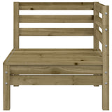 Garden Sofas Corner 2 pcs Impregnated Wood Pine