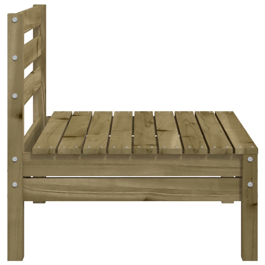 Garden Sofa Armless Impregnated Wood Pine