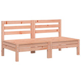 Garden Sofas Armless 2 pcs Solid Wood Douglas