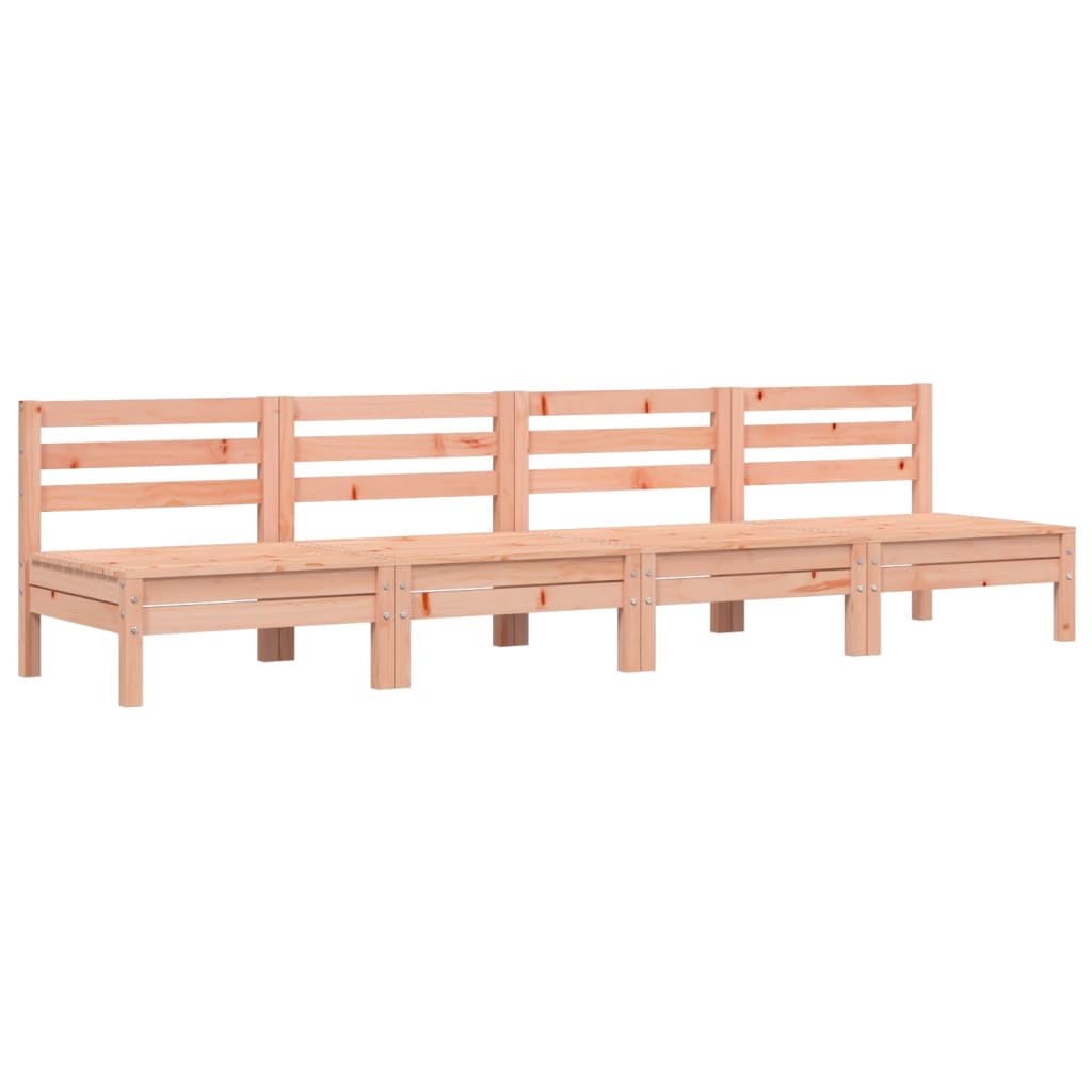 Garden Sofas Armless 4 pcs Solid Wood Douglas