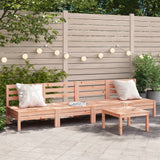 Garden Sofas Armless 4 pcs Solid Wood Douglas