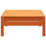 Garden Footstool Wax Brown Solid Wood Pine