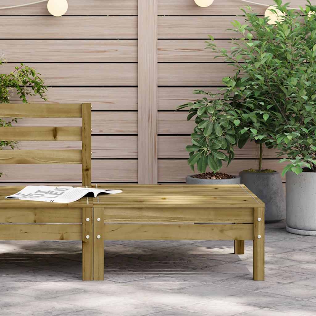 Garden Footstool Impregnated Wood Pine