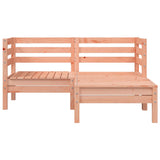 Garden Sofa 2-Seater with Footstool Solid Wood Douglas