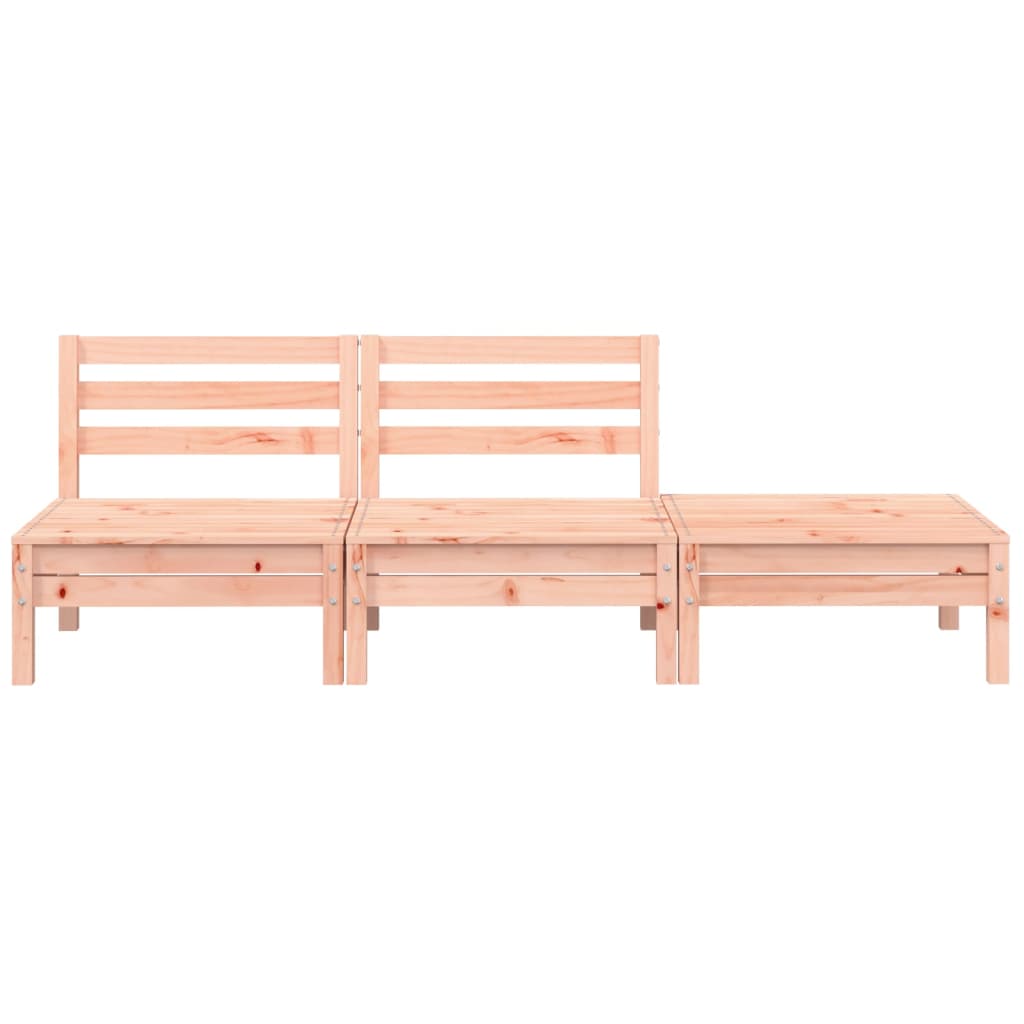 Garden Sofa 3-Seater Solid Wood Douglas