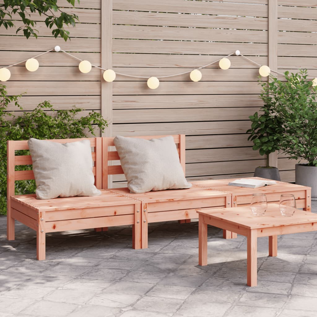 Garden Sofa 3-Seater Solid Wood Douglas