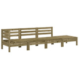 Garden Sofa 4-Seater Impregnated Wood Pine