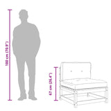 Garden Sofas Armless with Cushions 2 pcs Solid Wood Douglas