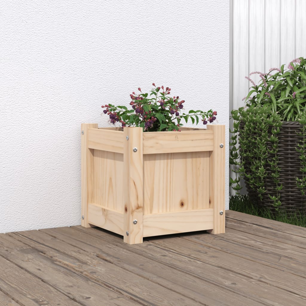 Garden Planter 31x31x31 cm Solid Wood Pine