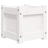 Garden Planter White 31x31x31 cm Solid Wood Pine