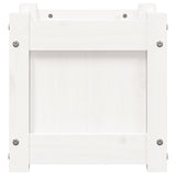 Garden Planter White 31x31x31 cm Solid Wood Pine