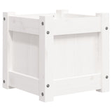 Garden Planter White 31x31x31 cm Solid Wood Pine