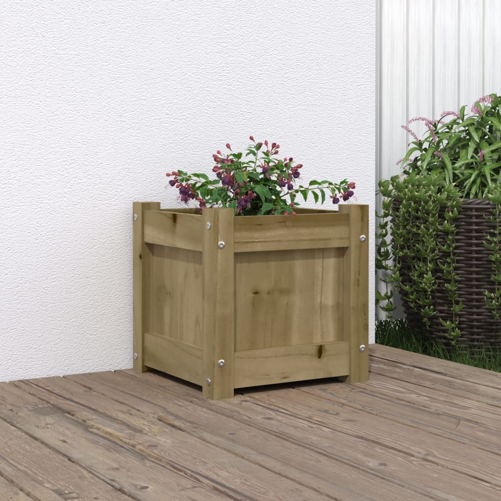 Garden Planter 31x31x31 cm Impregnated Wood Pine