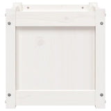 Garden Planter White 40x40x40 cm Solid Wood Pine
