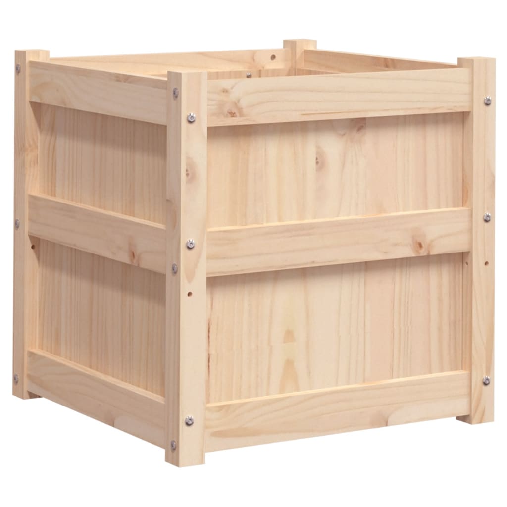 Garden Planter 50x50x50 cm Solid Wood Pine