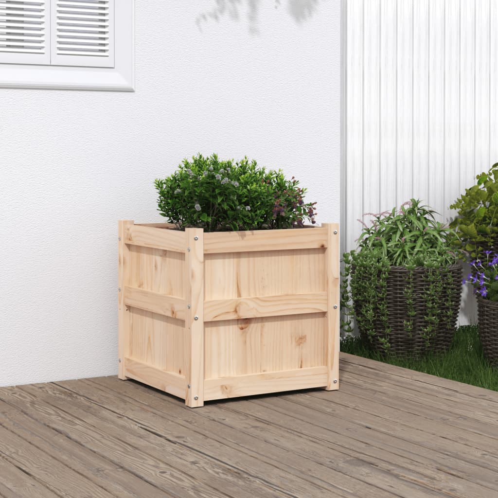 Garden Planter 50x50x50 cm Solid Wood Pine