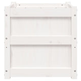 Garden Planter White 50x50x50 cm Solid Wood Pine