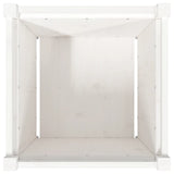Garden Planter White 50x50x50 cm Solid Wood Pine