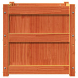 Garden Planters 2 pcs Wax Brown Solid Wood Pine