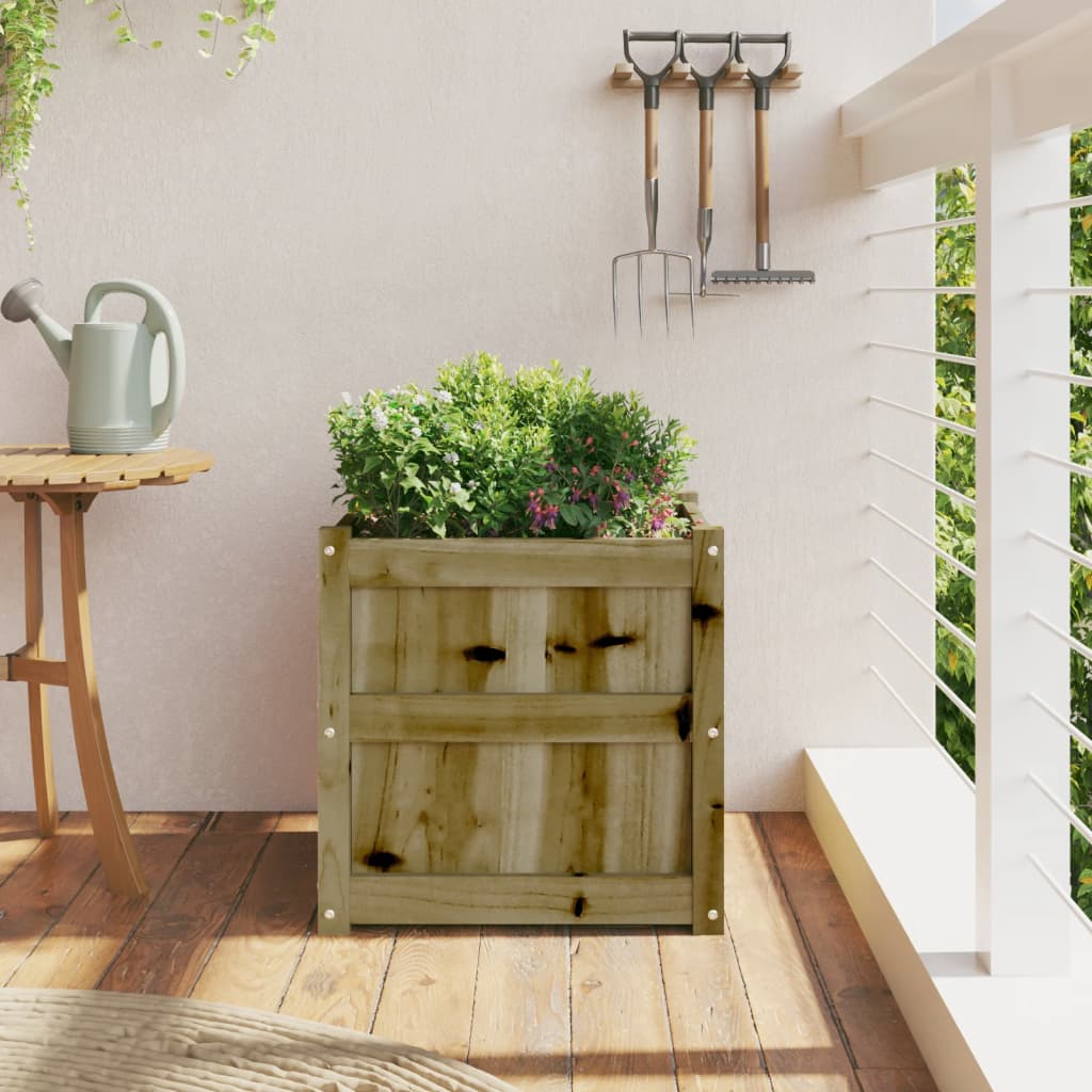 Garden Planter 50x50x50 cm Impregnated Wood Pine