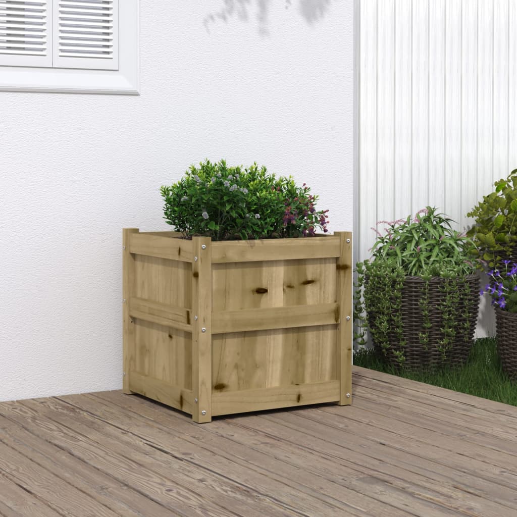 Garden Planter 50x50x50 cm Impregnated Wood Pine