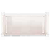 Garden Planters 2 pcs White Solid Wood Pine