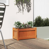 Garden Planter Wax Brown 60x31x31 cm Solid Wood Pine