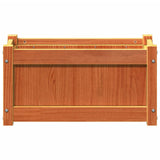 Garden Planter Wax Brown 60x31x31 cm Solid Wood Pine
