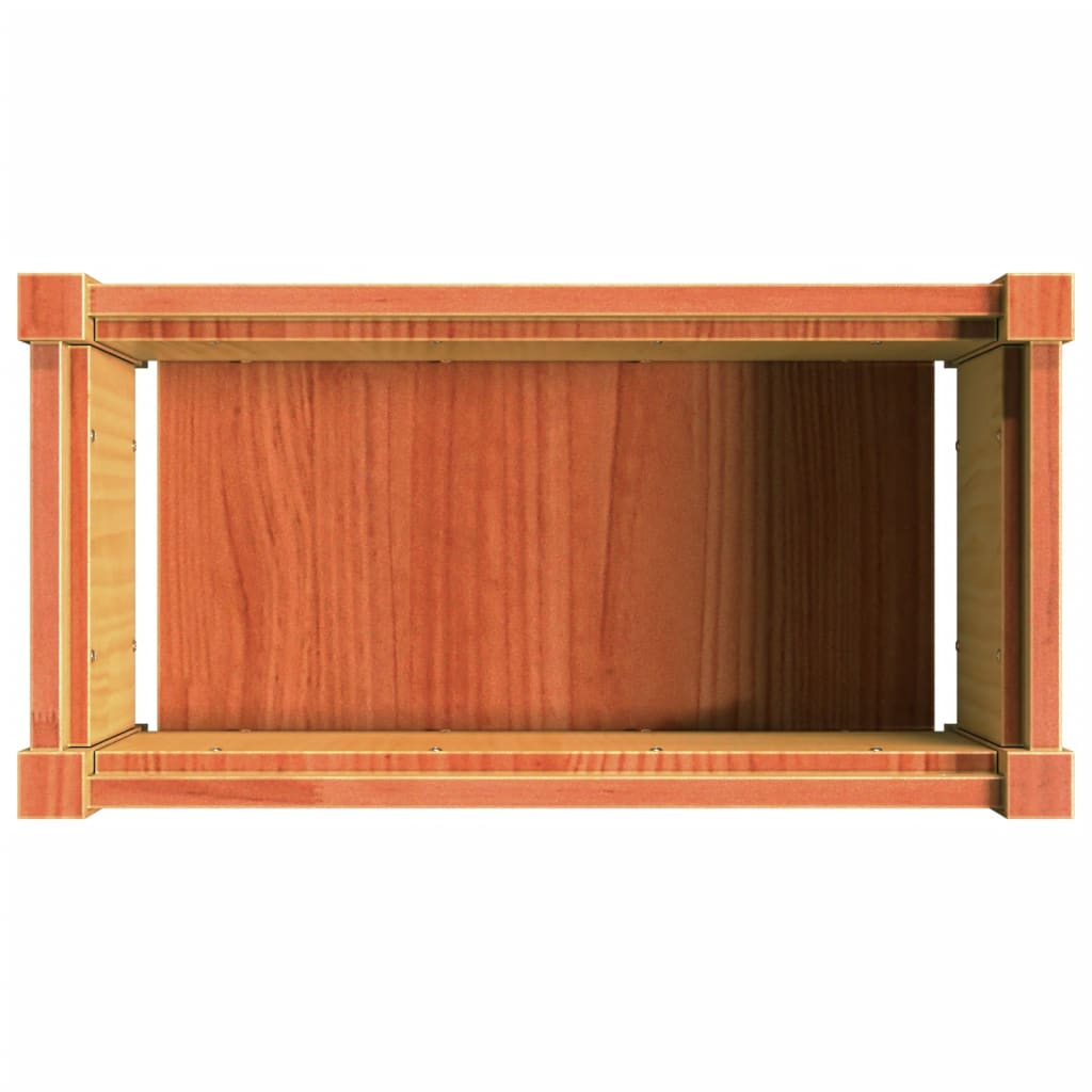 Garden Planter Wax Brown 60x31x31 cm Solid Wood Pine