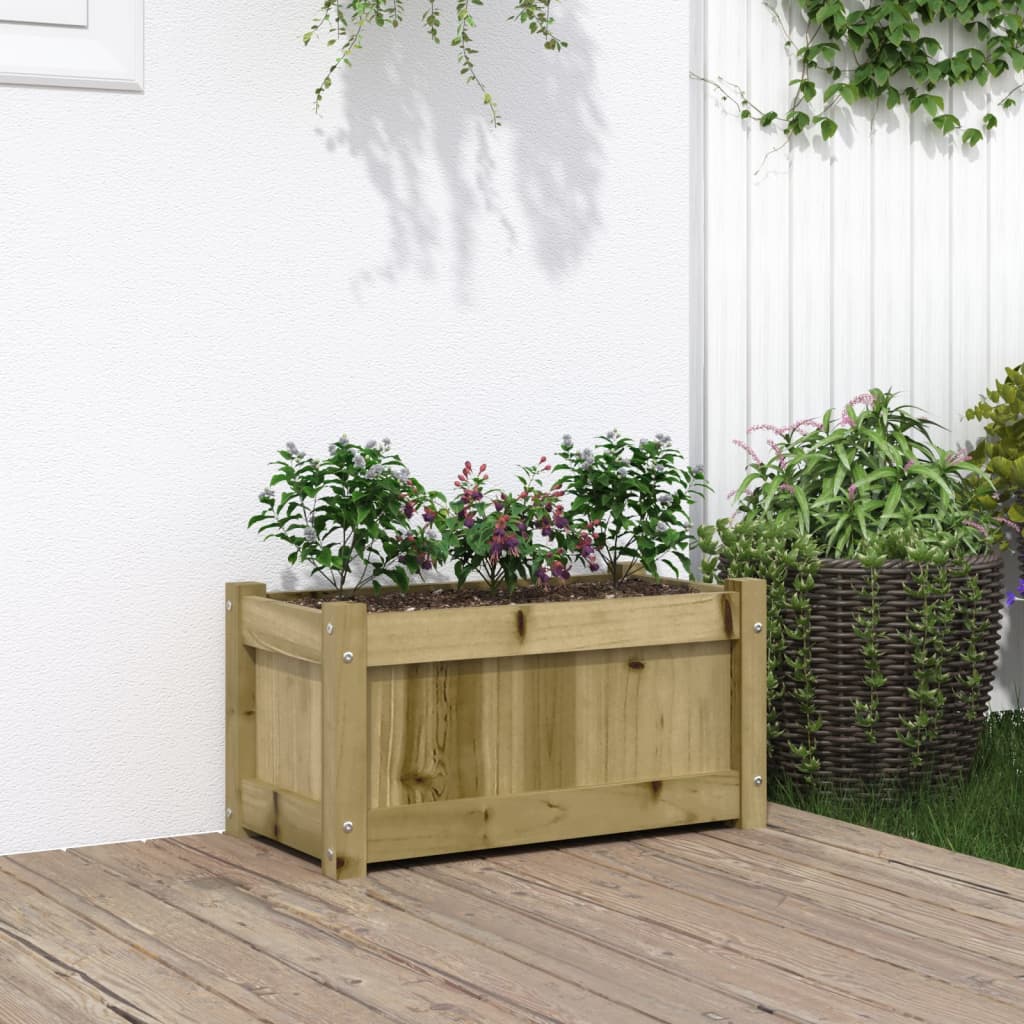 Garden Planter 60x31x31 cm Impregnated Wood Pine