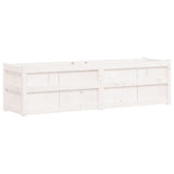 Garden Planter White 180x50x50 cm Solid Wood Pine