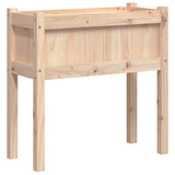 Garden Planter with Legs 70x31x70 cm Solid Wood Pine