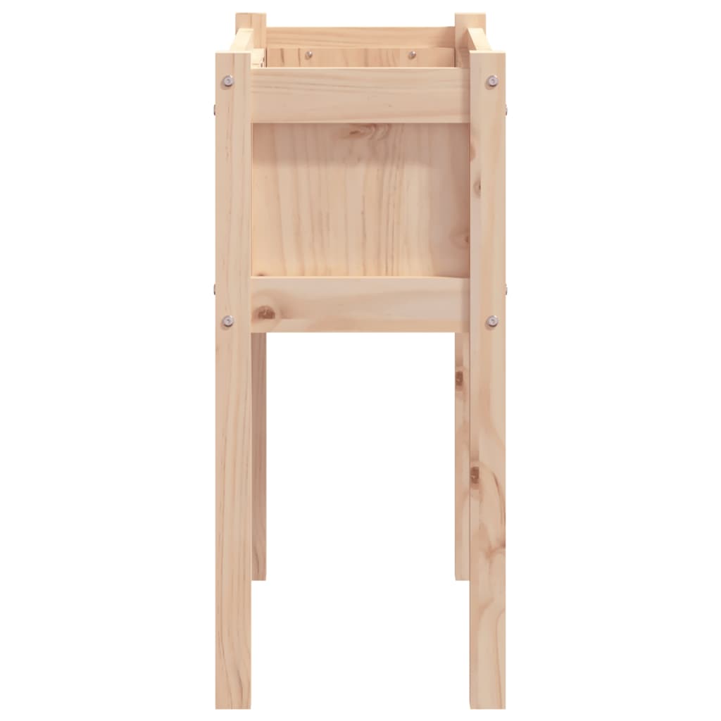 Garden Planter with Legs 70x31x70 cm Solid Wood Pine